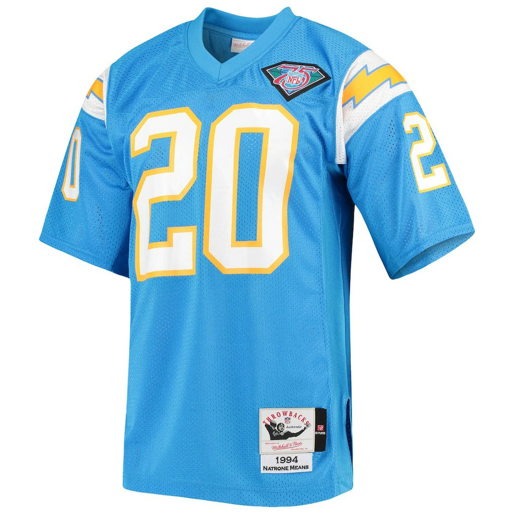 Natrone Means Los Angeles Chargers 1994 Authentic Throwback Retired Player Jersey - Powder Blue for sale