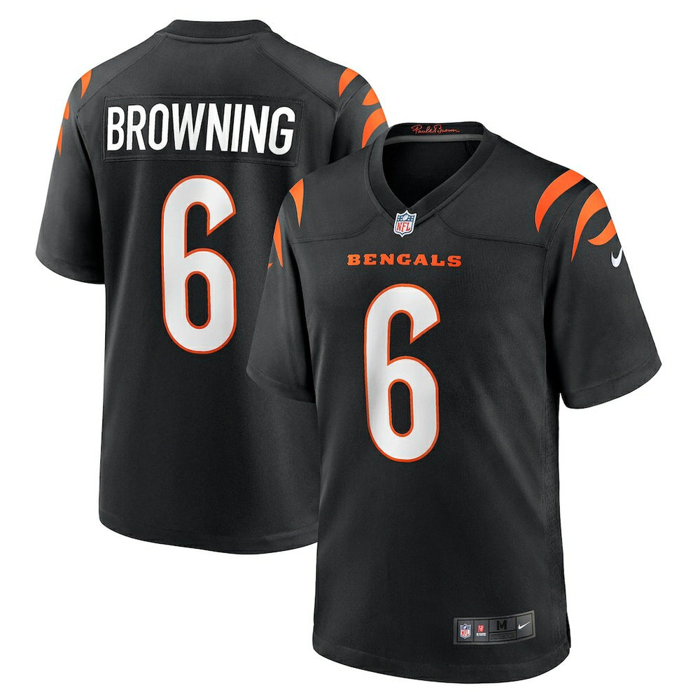 Jake Browning Cincinnati Bengals Game Jersey - Black