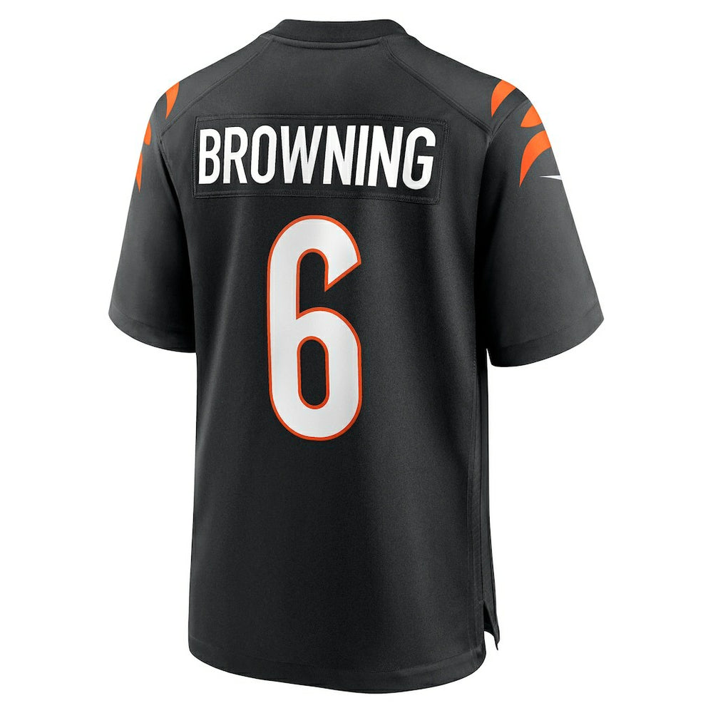 Jake Browning Cincinnati Bengals Game Jersey - Black