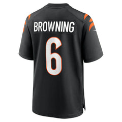 Jake Browning Cincinnati Bengals Game Jersey - Black