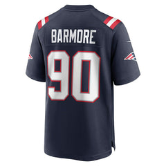 Christian Barmore New England Patriots Player Game Jersey - Navy