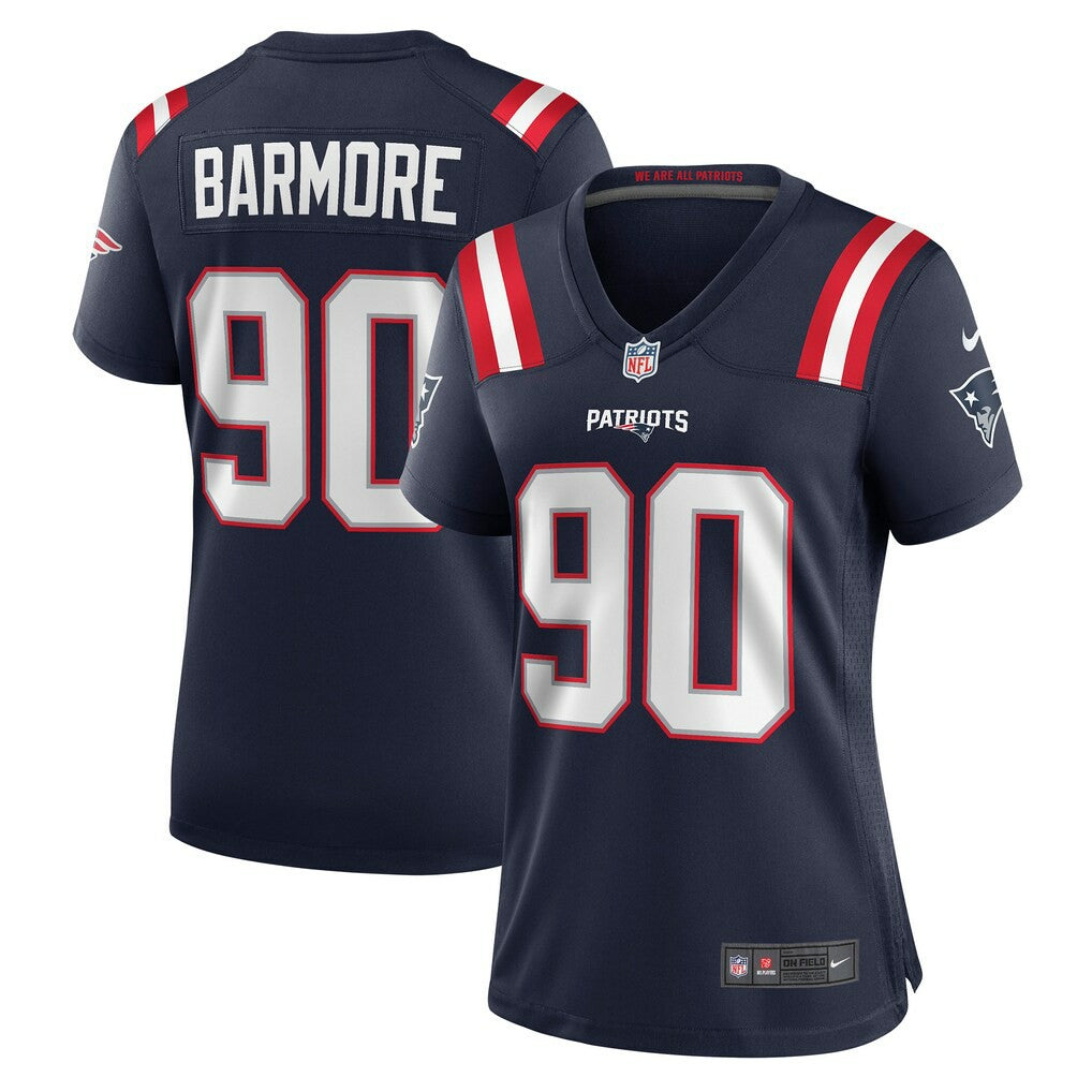 Christian Barmore New England Patriots Women's Game Jersey - Navy