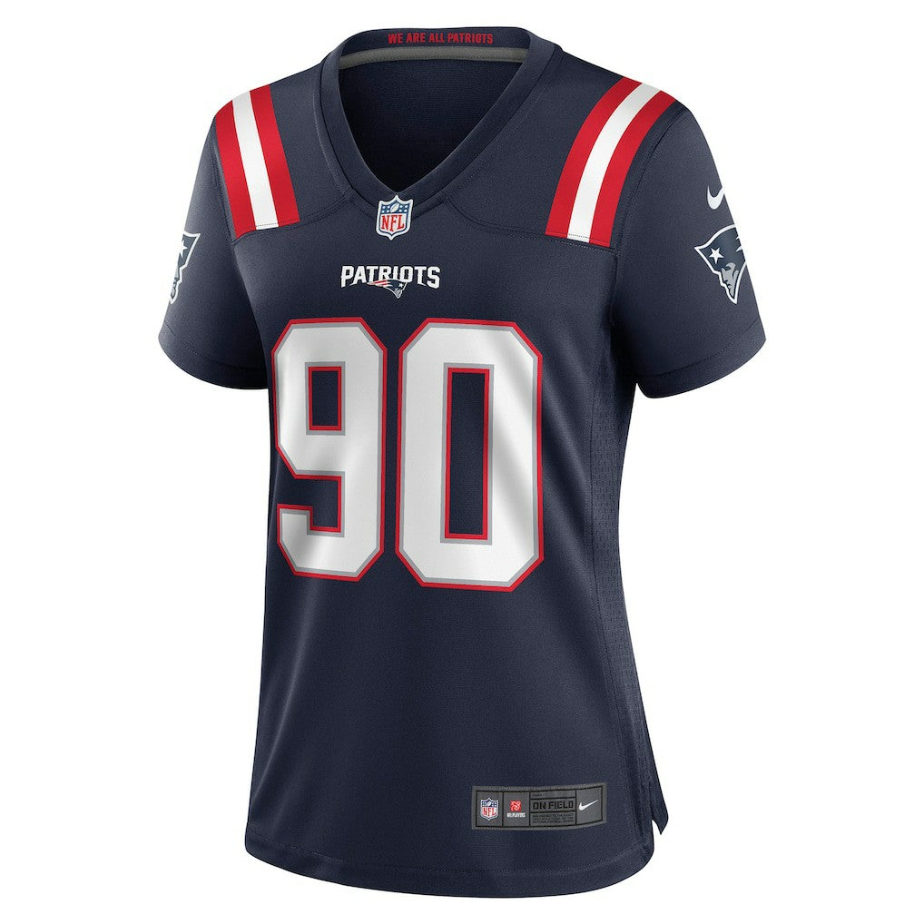 Christian Barmore New England Patriots Women's Game Jersey - Navy