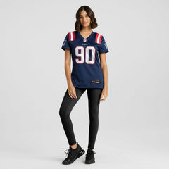 Christian Barmore New England Patriots Women's Game Jersey - Navy
