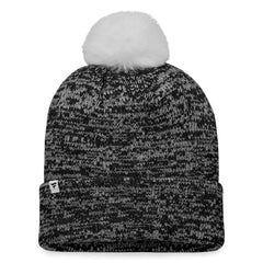 Pittsburgh Pirates Women's Iconic Cuffed Knit Hat with Pom Black/White