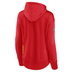 Calgary Flames Fanatics Women's Authentic Pro Rink Full-Zip Hoodie Red