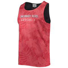 Cincinnati Reds FOCO Floral Reversible Mesh Tank Top Red