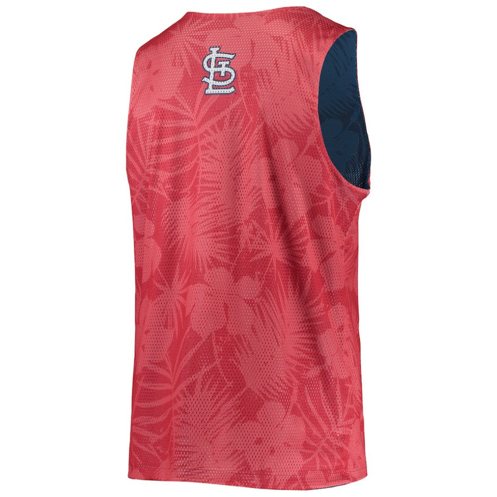 St. Louis Cardinals FOCO Floral Reversible Mesh Tank Top Red
