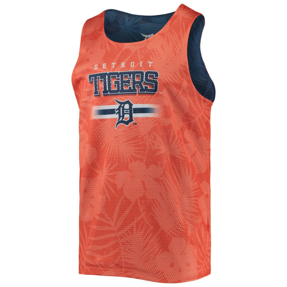 Detroit Tigers FOCO Floral Reversible Mesh Tank Top Navy