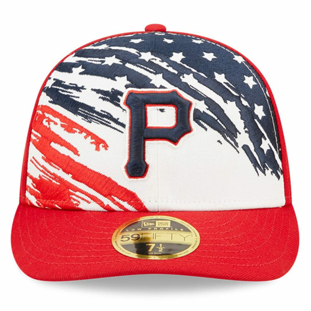 Pittsburgh Pirates 2022 4th of July Low Profile 59FIFTY Fitted Hat Red | New Era