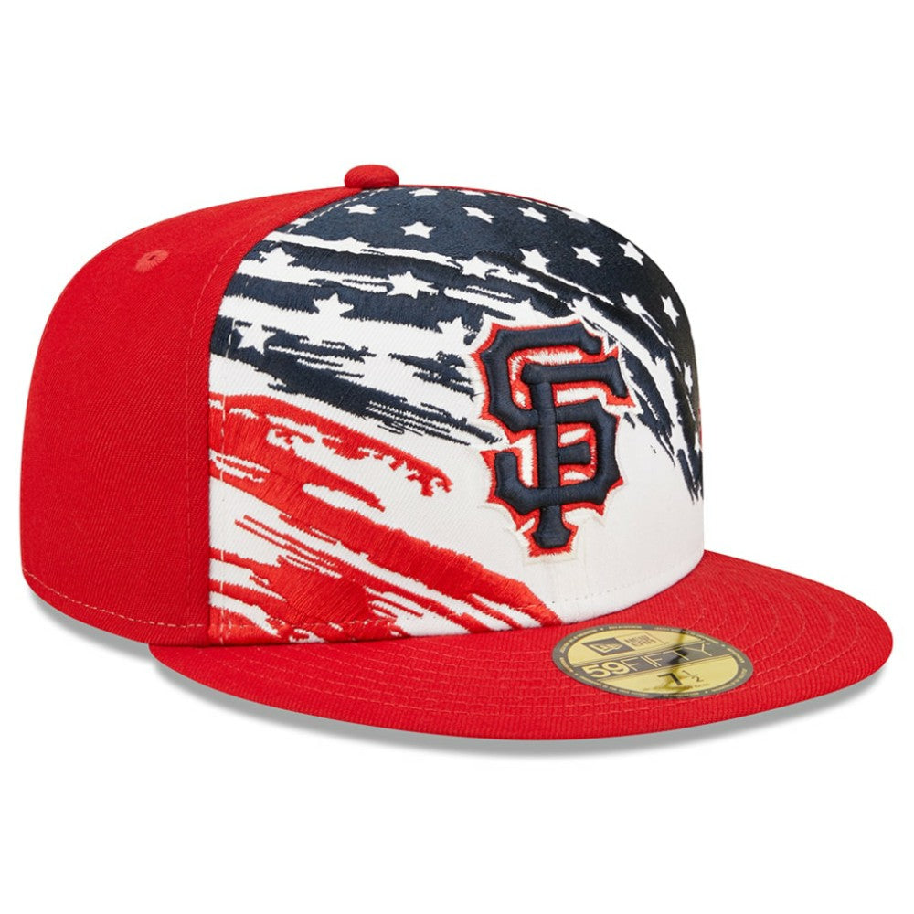 San Francisco Giants 2022 4th of July On-Field 59FIFTY Fitted Hat Red | New Era