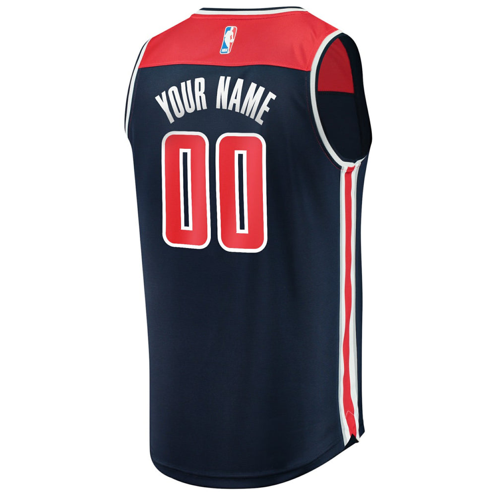 Washington Wizards Fast Break Replica Custom Jersey Navy - Statement Edition