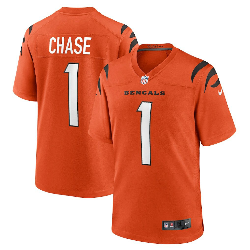 Ja'Marr Chase Cincinnati Bengals Alternate Game Jersey - Orange