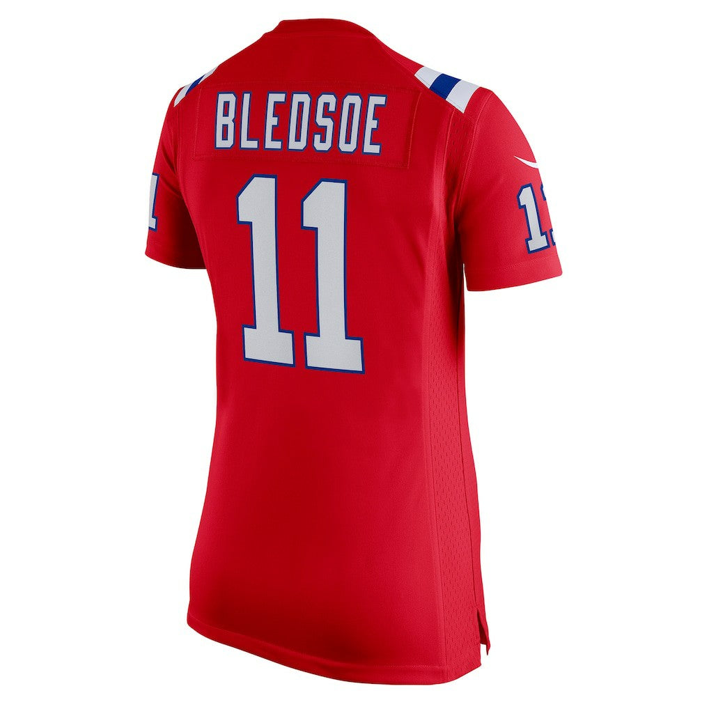 Drew Bledsoe New England Patriots Women's Retired Game Jersey - Red