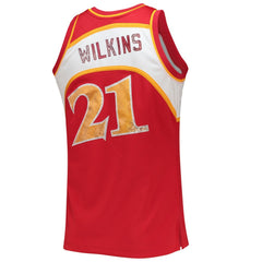 Dominique Wilkins Atlanta Hawks 1986/87 Hardwood Classics NBA 75th Anniversary Diamond Swingman Jersey - Red