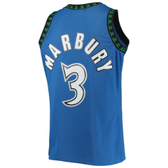 Stephon Marbury Minnesota Timberwolves 1996/97 Hardwood Classics Swingman Jersey - Blue