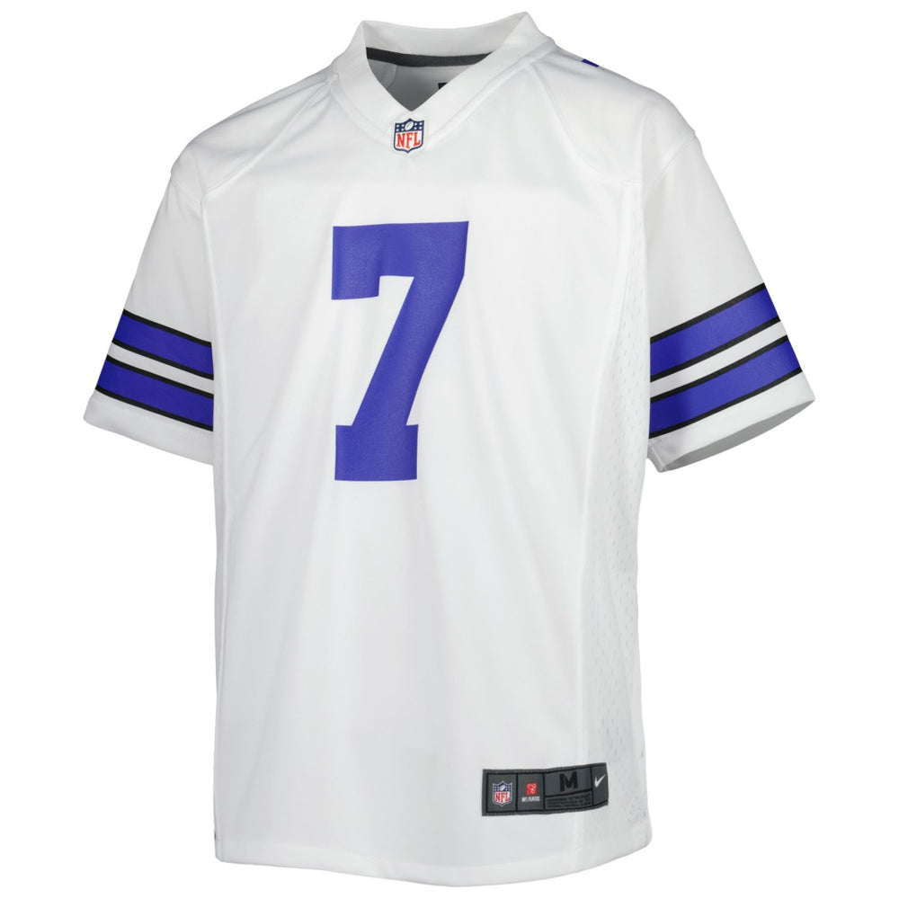 Trevon Diggs Dallas Cowboys Youth Game Jersey - White