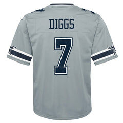 Trevon Diggs Dallas Cowboys Youth Inverted Game Jersey - Silver