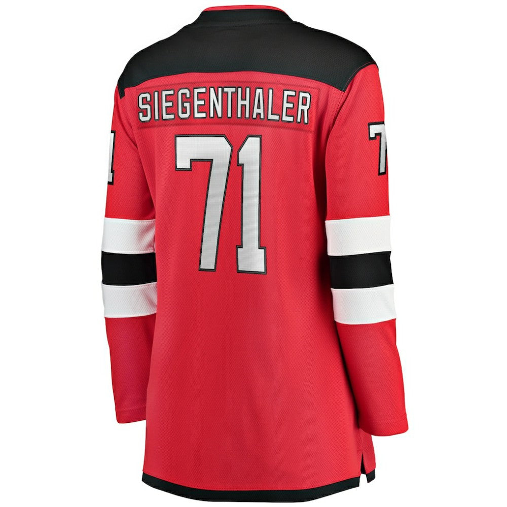 Jonas Siegenthaler New Jersey Devils Fanatics Women's Home Breakaway Player Jersey Red