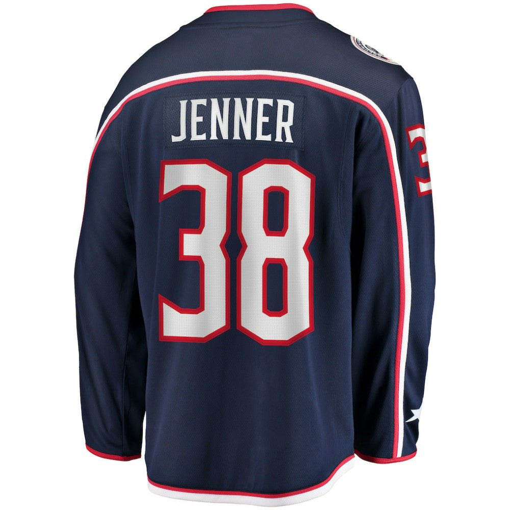 Boone Jenner Columbus Blue Jackets Home Captain Patch Breakaway Player Jersey Navy