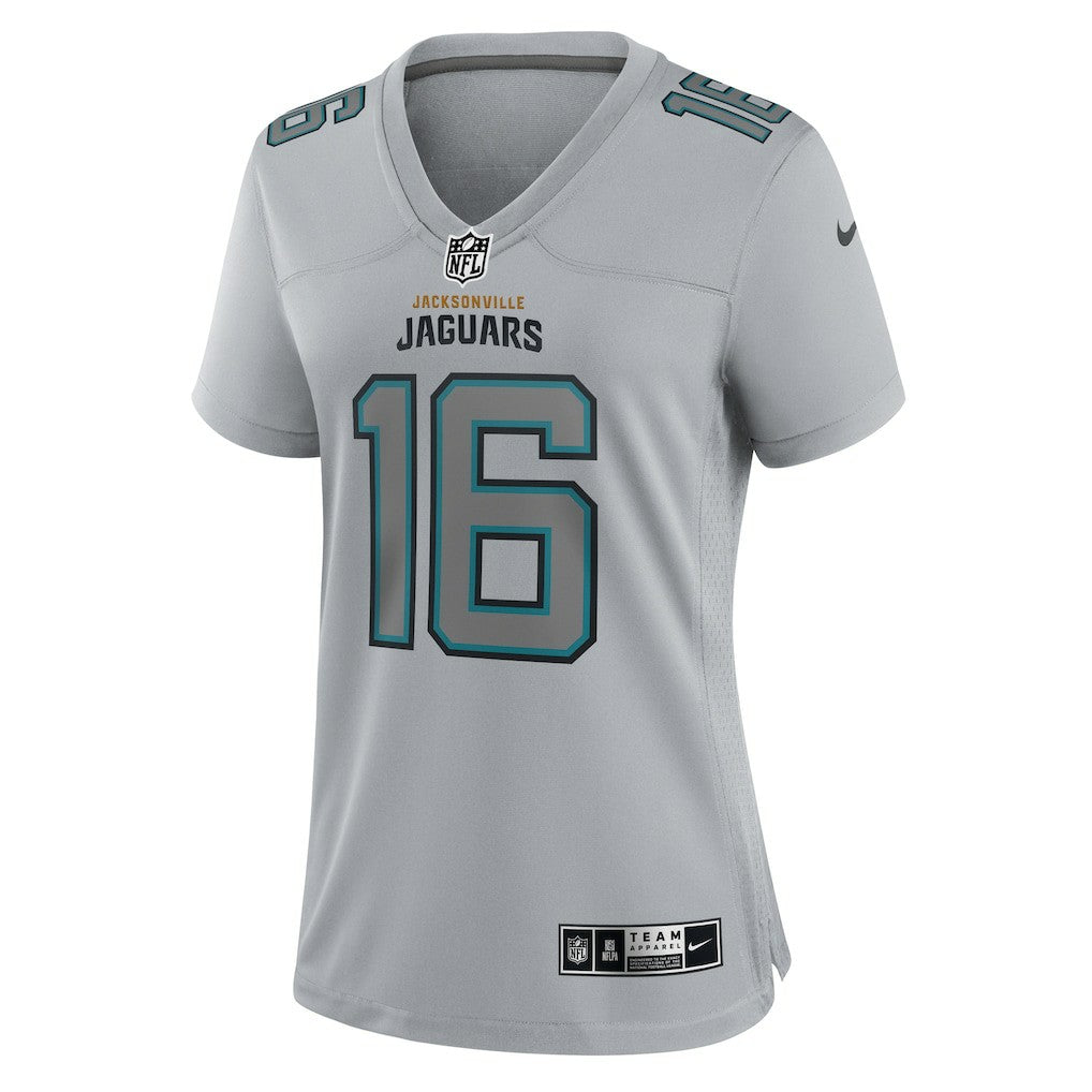 Trevor Lawrence Jacksonville Jaguars Women's Atmosphere Fashion Game Jersey - Gray