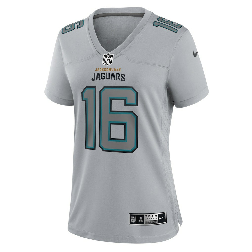 Trevor Lawrence Jacksonville Jaguars Women's Atmosphere Fashion Game Jersey - Gray