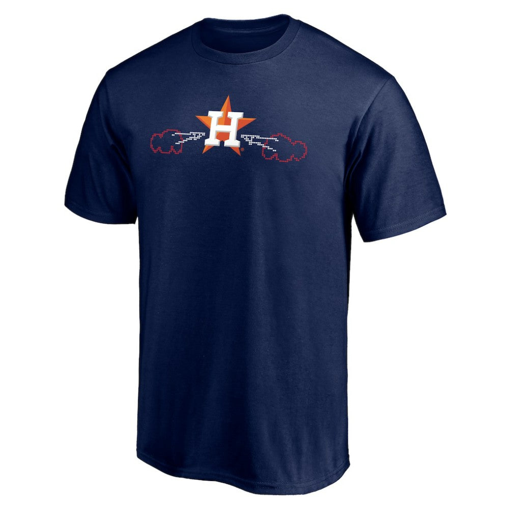 Houston Astros Hometown Collection Scoreboard Bull T-Shirt Navy