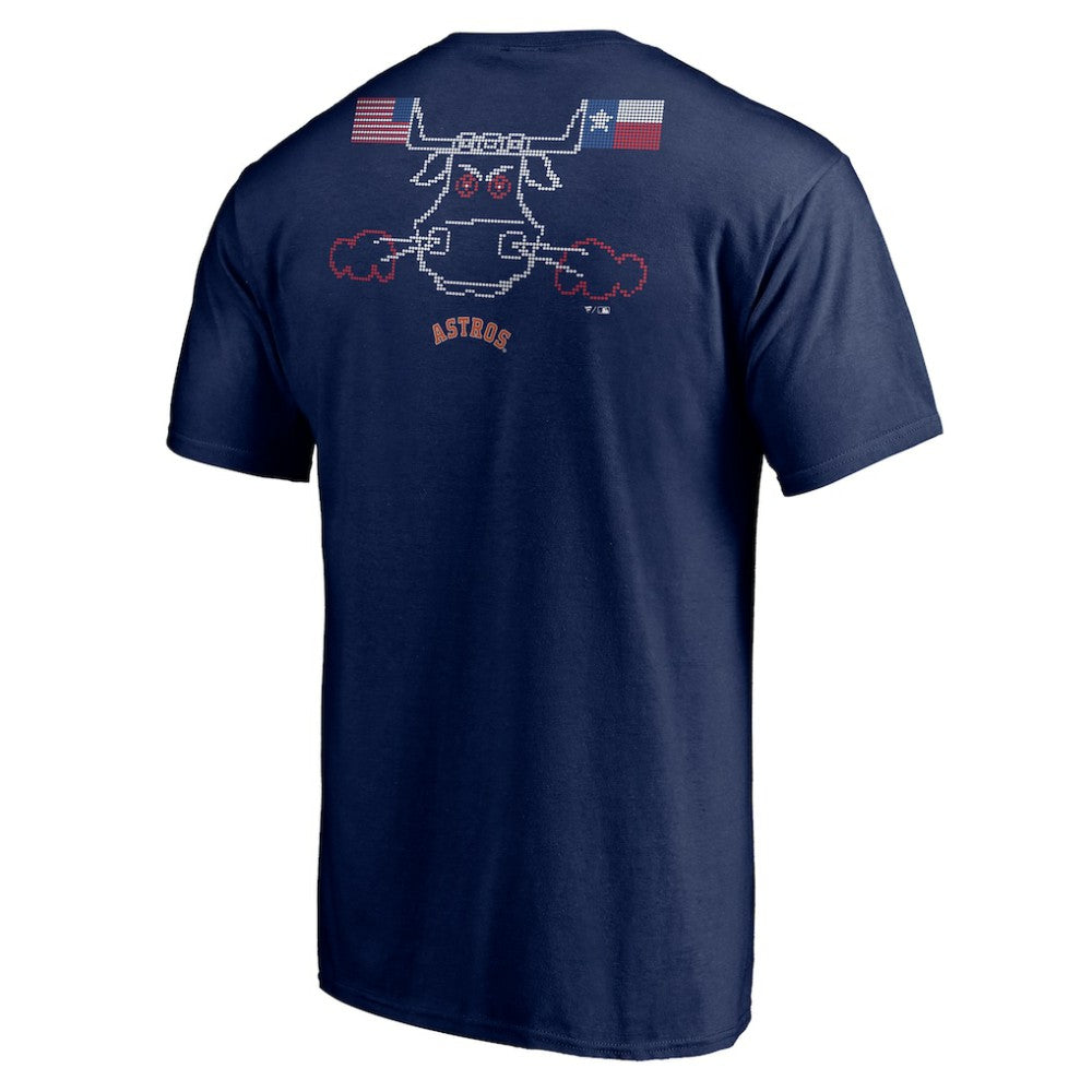 Houston Astros Hometown Collection Scoreboard Bull T-Shirt Navy