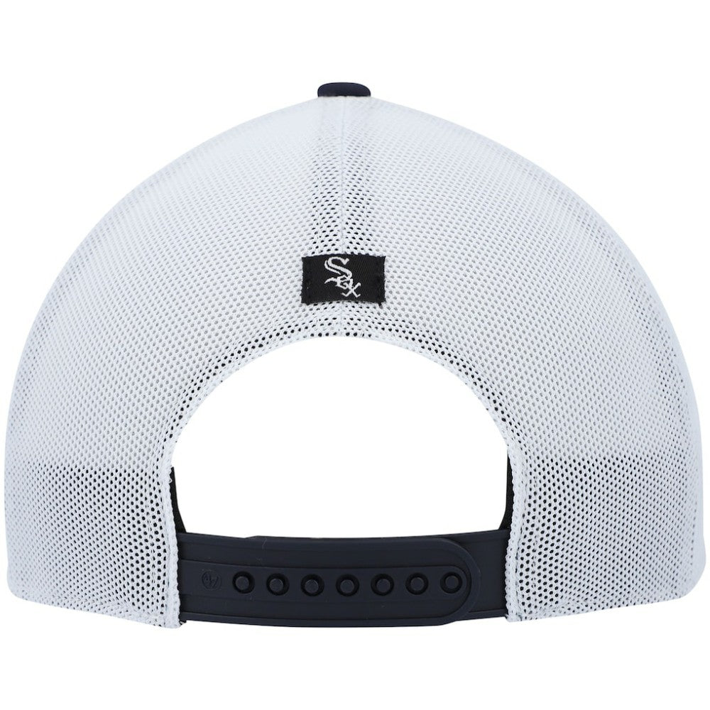 Chicago White Sox Flag Fill Trucker Snapback Hat Navy/White | 47 brand