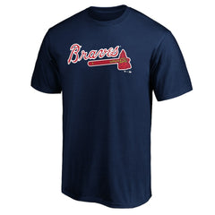 Atlanta Braves Official Team Wordmark T-Shirt Navy