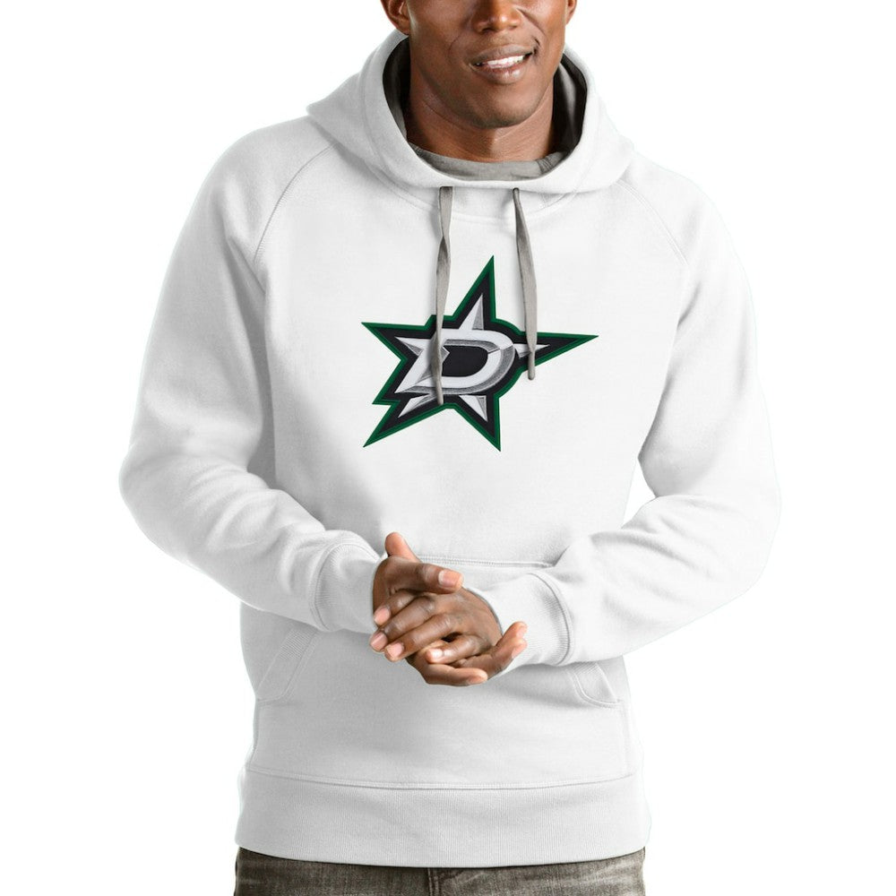 Dallas Stars Antigua Logo Victory Pullover Hoodie White