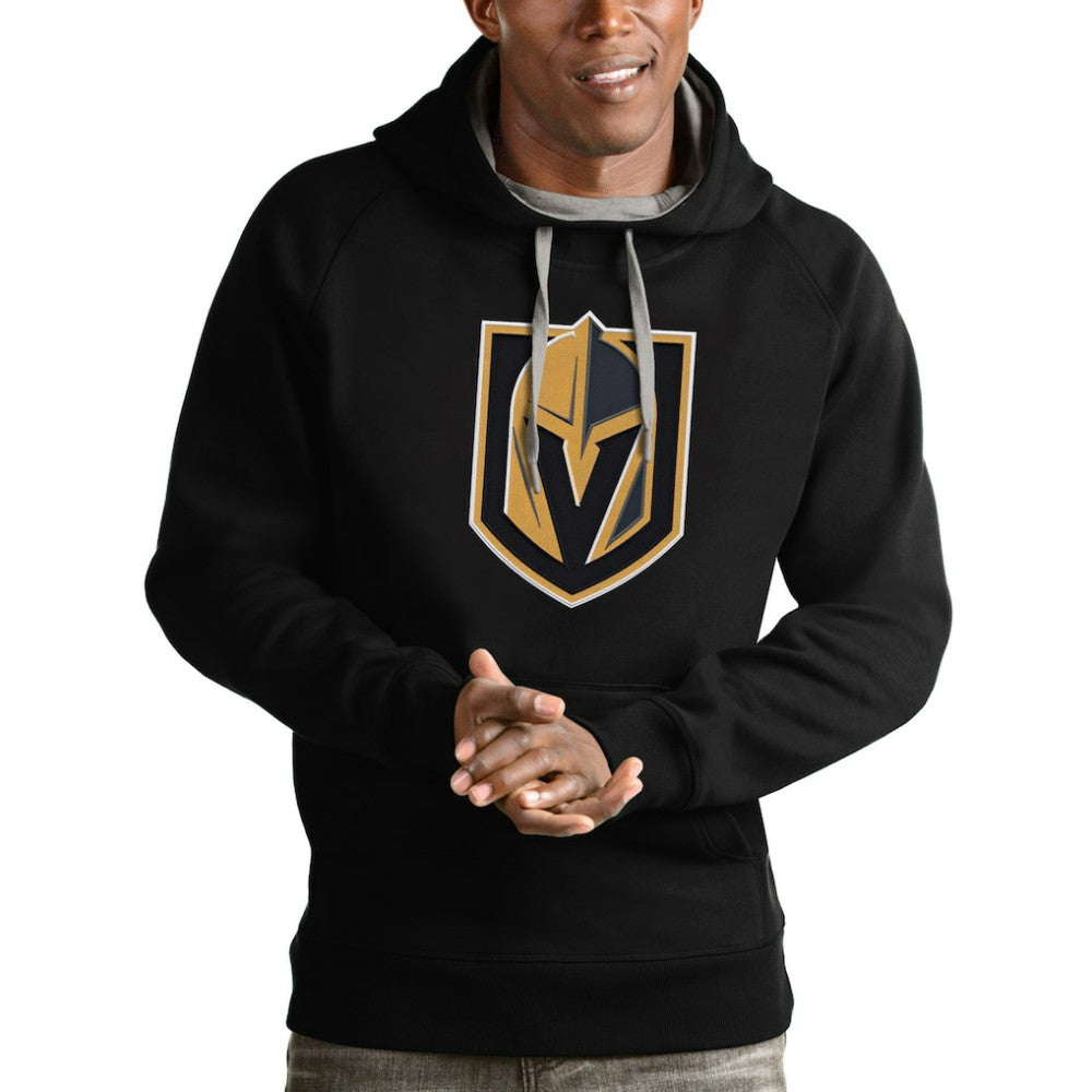 Vegas Golden Knights Antigua Logo Victory Pullover Hoodie Black