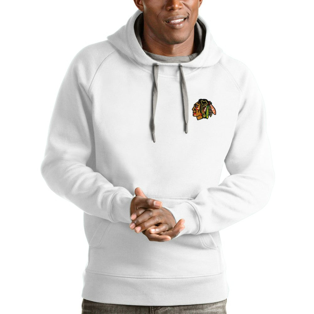 Chicago Blackhawks Antigua Victory Pullover Hoodie White
