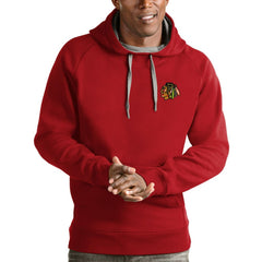 Chicago Blackhawks Antigua Team Victory Pullover Hoodie Red