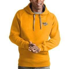 Nashville Predators Antigua Victory Pullover Hoodie Gold