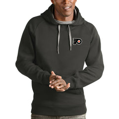 Philadelphia Flyers Antigua Victory Pullover Hoodie Charcoal