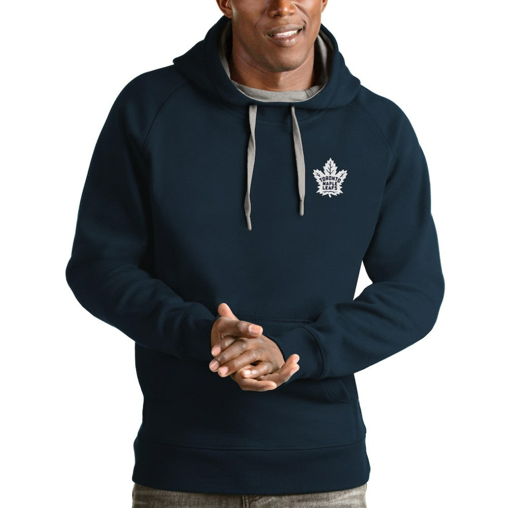 Toronto Maple Leafs Antigua Victory Pullover Hoodie Navy