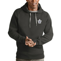 Toronto Maple Leafs Antigua Victory Pullover Hoodie Charcoal