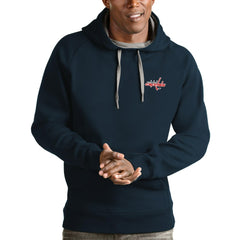 Washington Capitals Antigua Team Victory Pullover Hoodie Navy