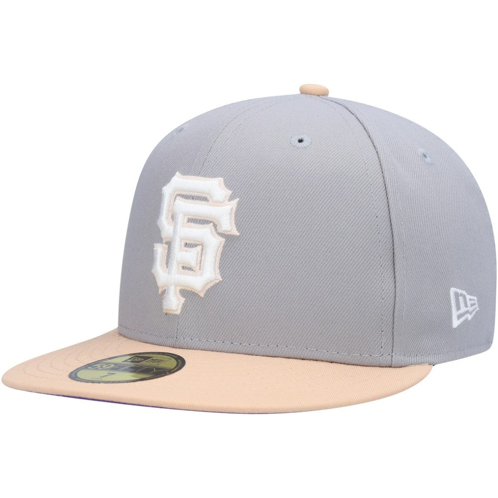 San Francisco Giants 2007 MLB All-Star Game Purple Undervisor 59FIFTY Fitted Hat Gray/Peach | New Era