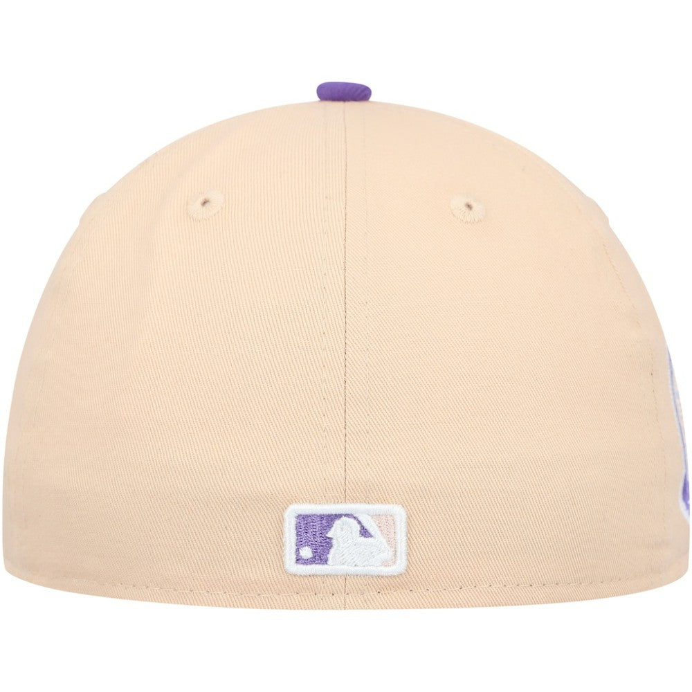 New York Yankees Subway Series Side Patch 59FIFTY Fitted Hat Peach/Purple | New Era