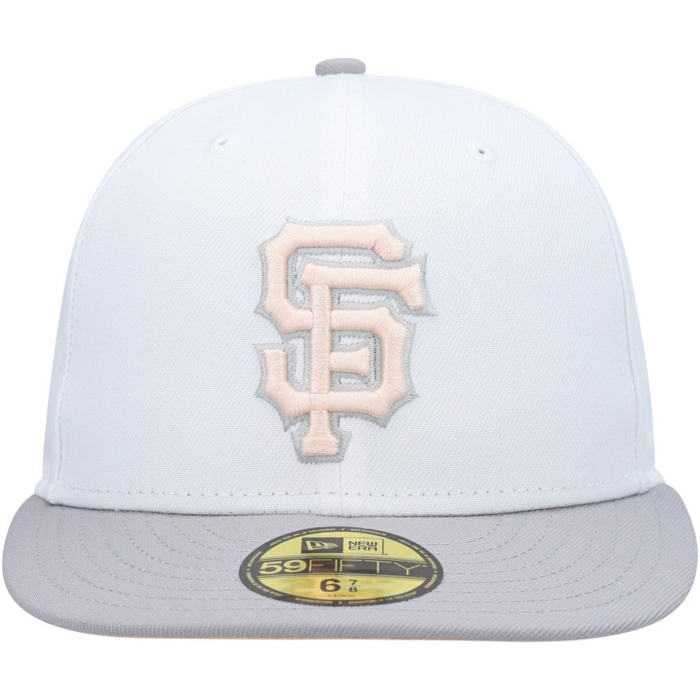 San Francisco Giants 2002 World Series Side Patch Undervisor 59FIFTY Fitted Hat White/Gray | New Era