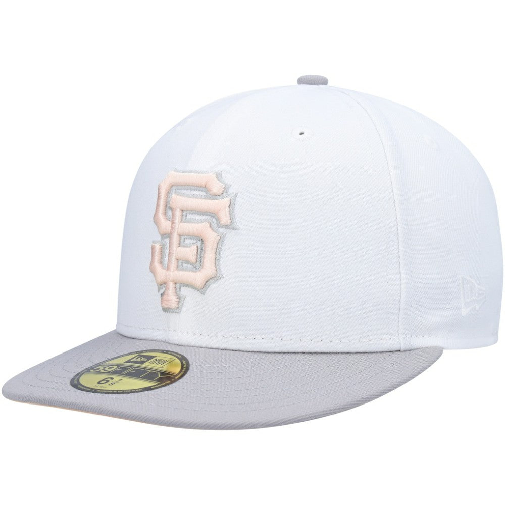 San Francisco Giants 2002 World Series Side Patch Undervisor 59FIFTY Fitted Hat White/Gray | New Era