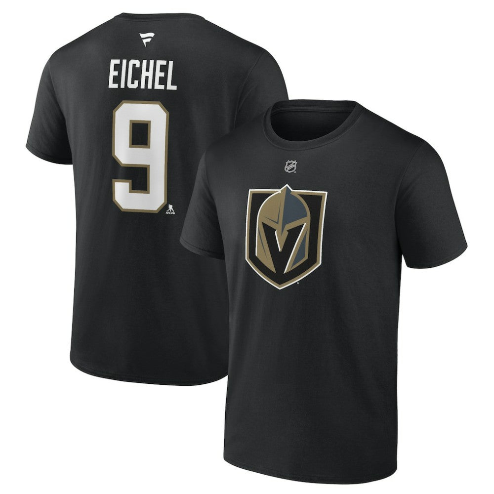 Jack Eichel Vegas Golden Knights Fanatics Authentic Stack Name & Number T-Shirt Black