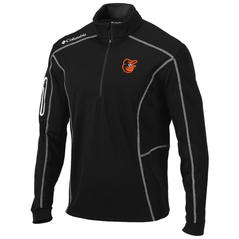Baltimore Orioles Shotgun Omni-Wick Quarter-Zip Pullover Jacket Black | Columbia