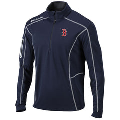 Boston Red Sox Shotgun Omni-Wick Quarter-Zip Pullover Jacket Navy | Columbia