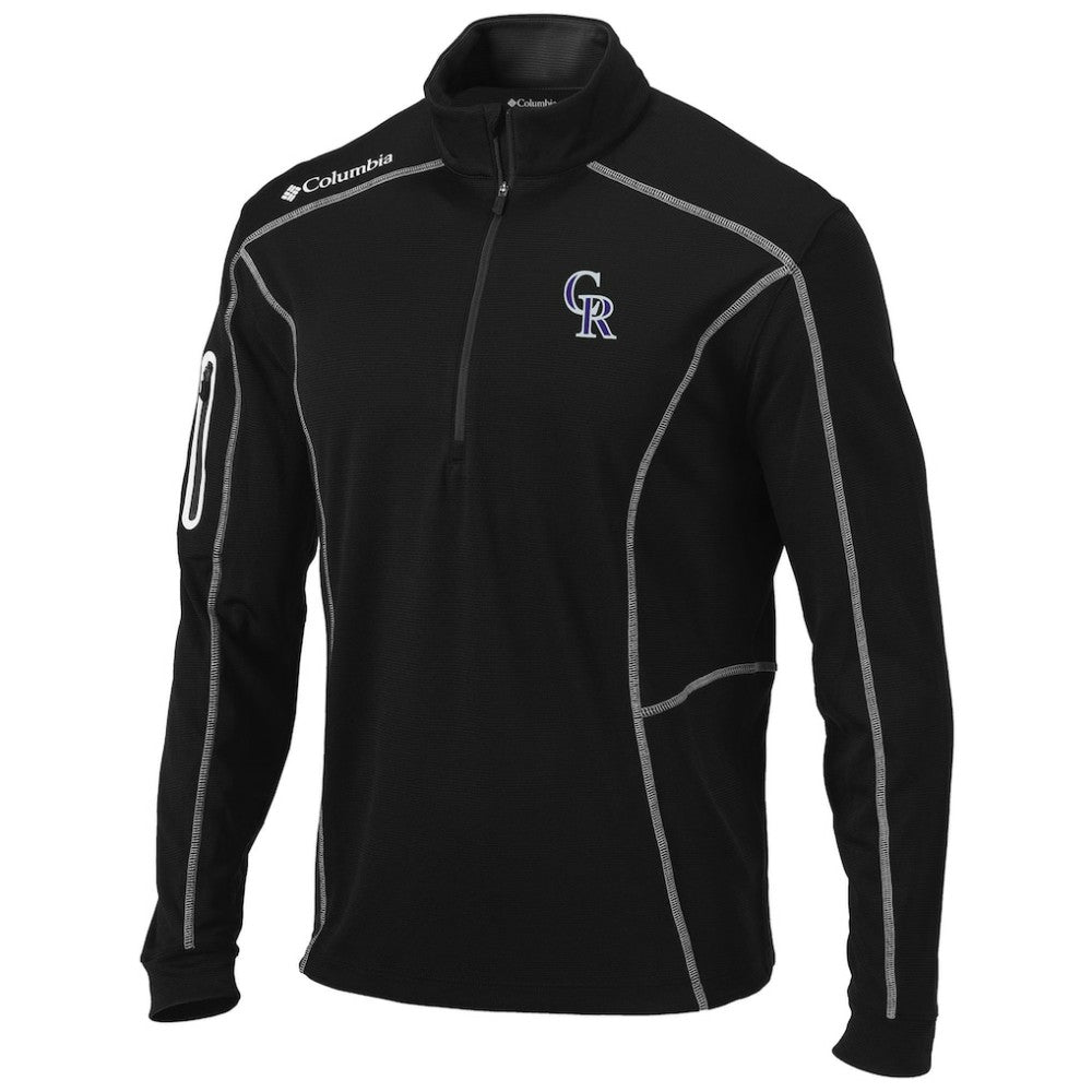 Colorado Rockies Shotgun Omni-Wick Quarter-Zip Pullover Jacket Black | Columbia