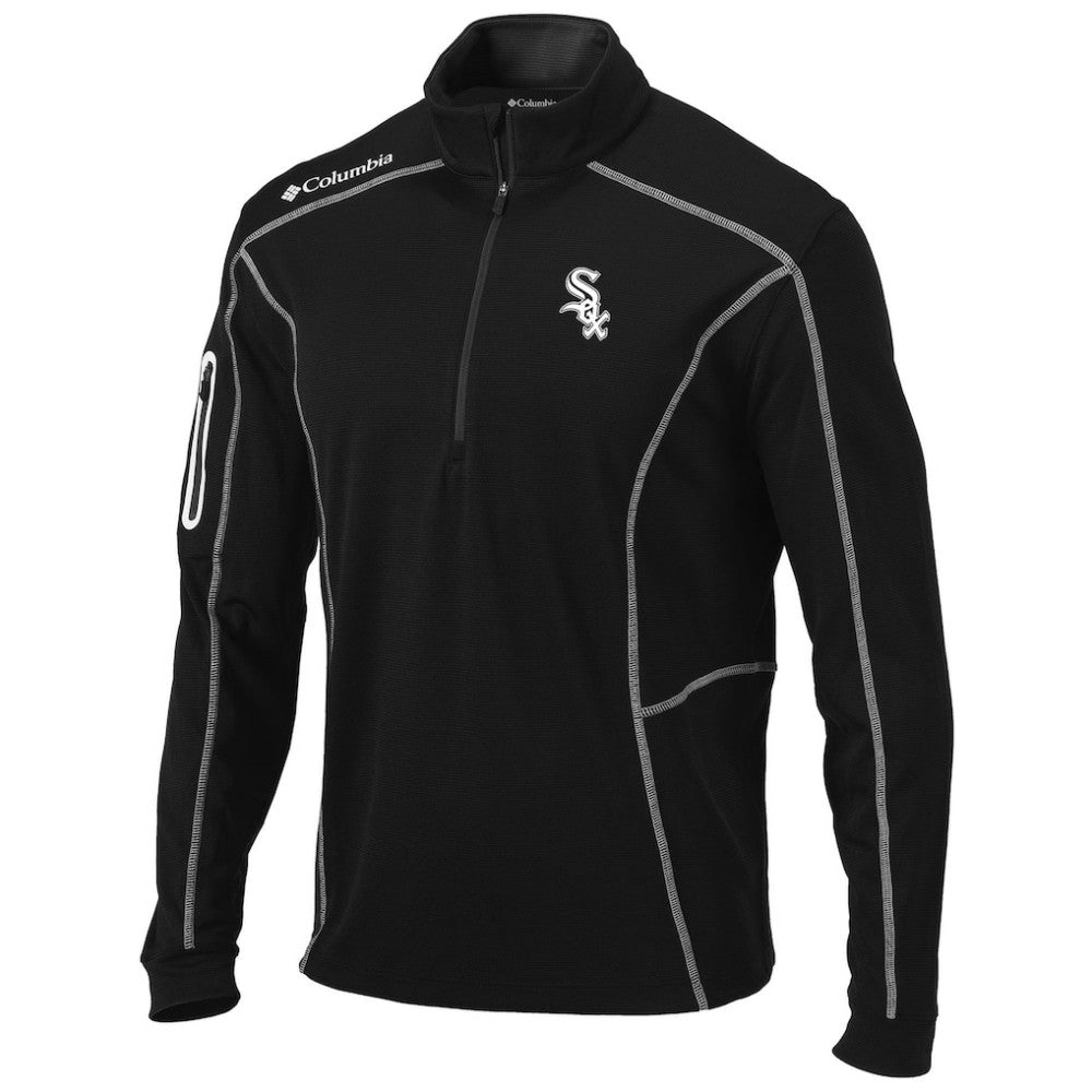 Chicago White Sox Shotgun Omni-Wick Quarter-Zip Pullover Jacket Black | Columbia