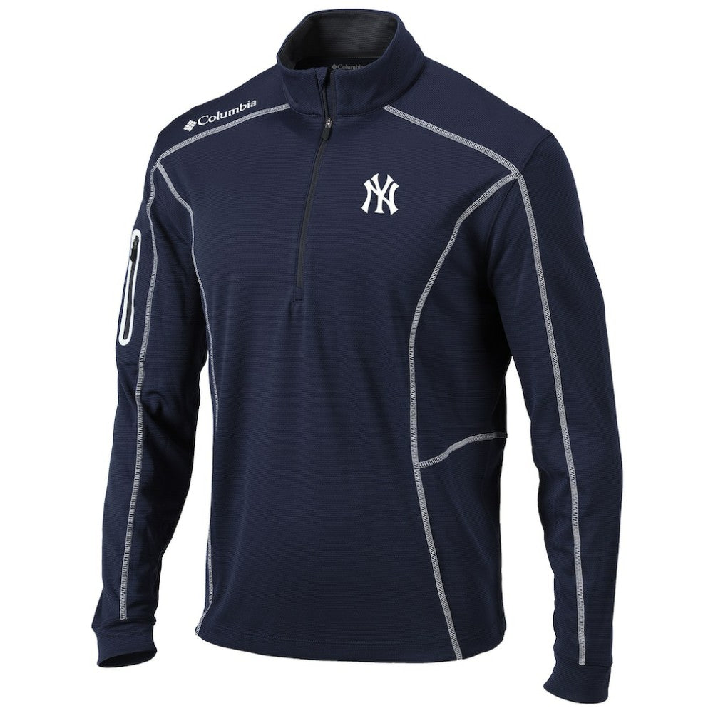 New York Yankees Shotgun Omni-Wick Quarter-Zip Pullover Jacket Navy | Columbia