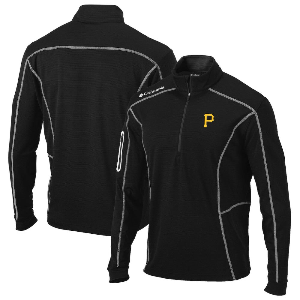 Pittsburgh Pirates Shotgun Omni-Wick Quarter-Zip Pullover Jacket Black | Columbia